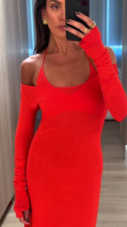 Sir Valejo Halter Dress - Tangerine
