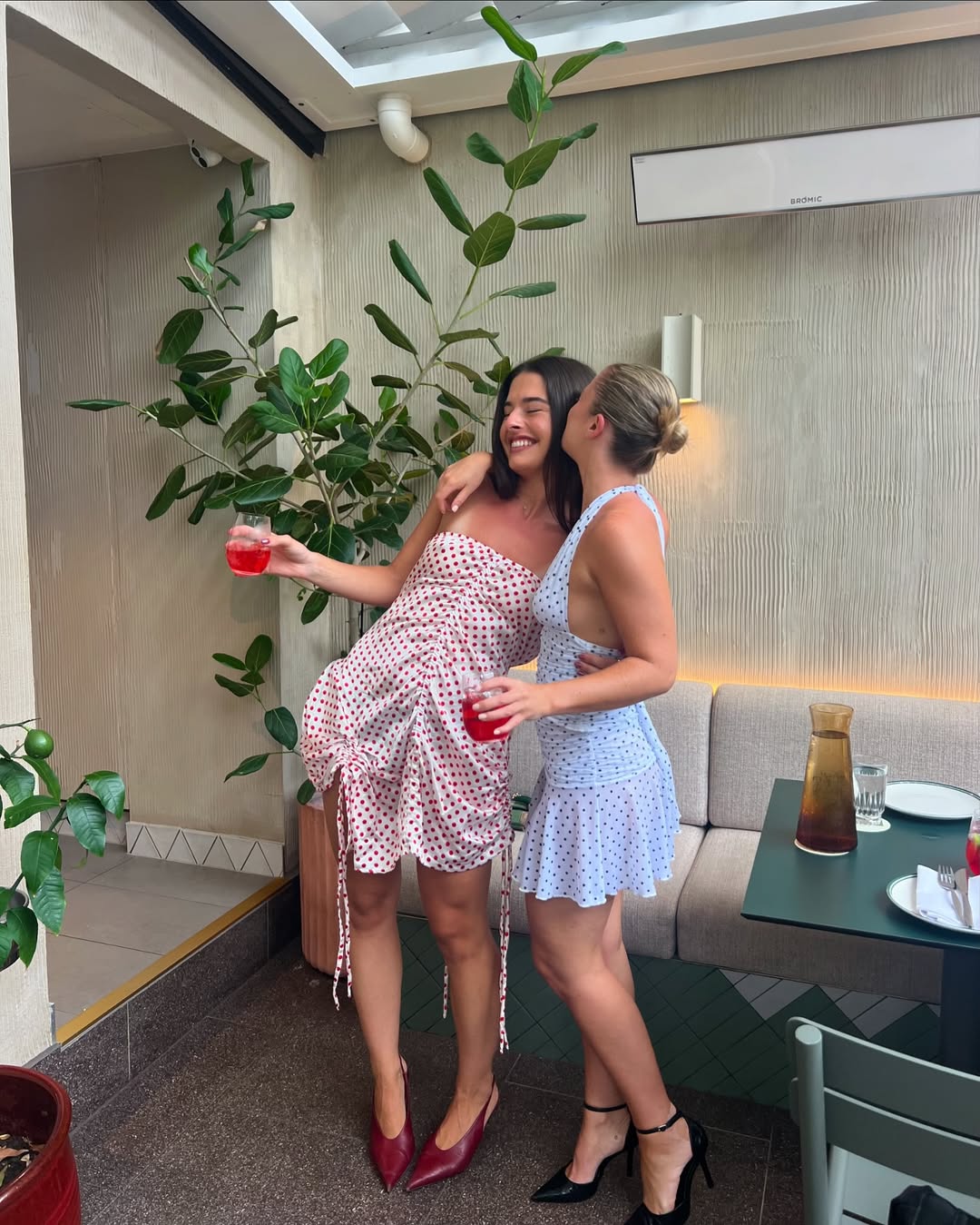 Niamh Robin Jury Gemini Dress in Red Polka