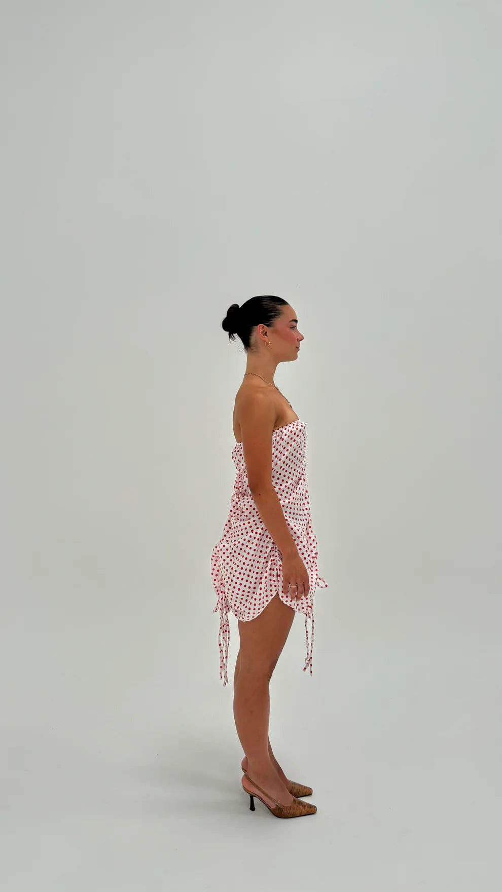Niamh Robin Jury Gemini Dress in Red Polka