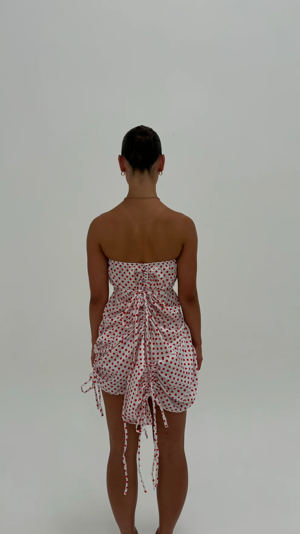 Niamh Robin Jury Gemini Dress in Red Polka