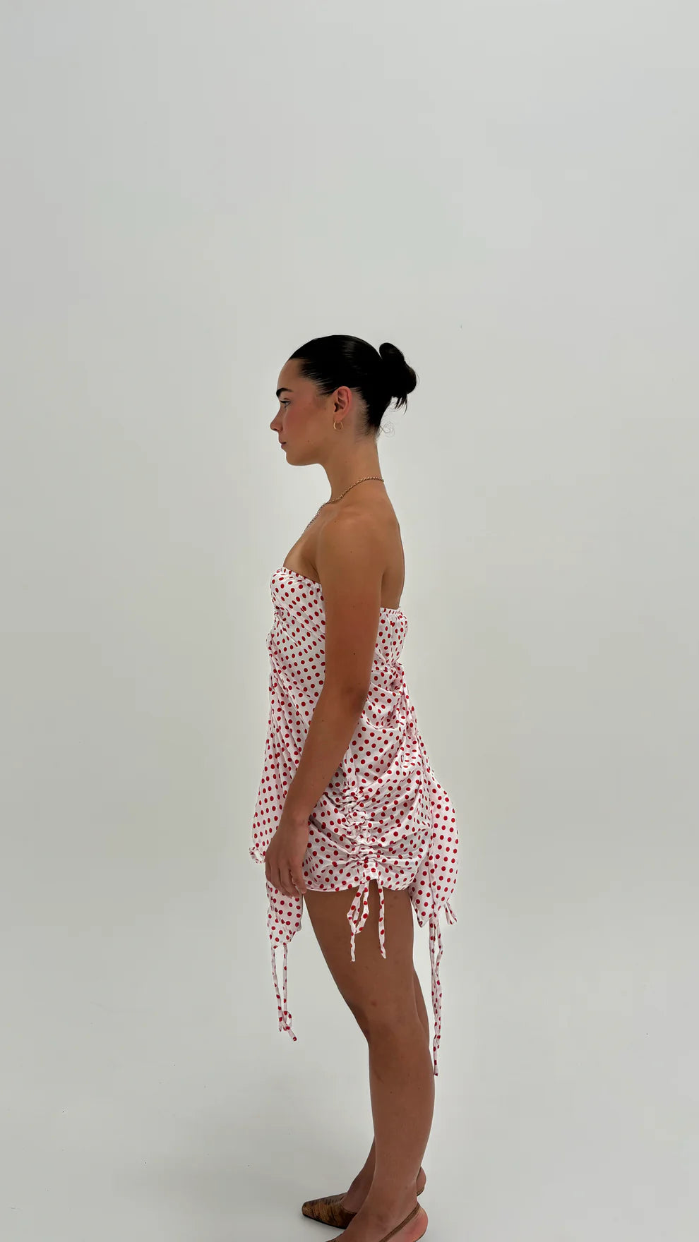 Niamh Robin Jury Gemini Dress in Red Polka