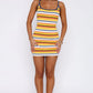 Shooting Sparks Knit Mini Dress Nautical Stripe