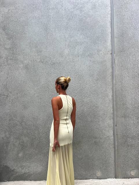 Effie Kats Odessa Gown - Lemon