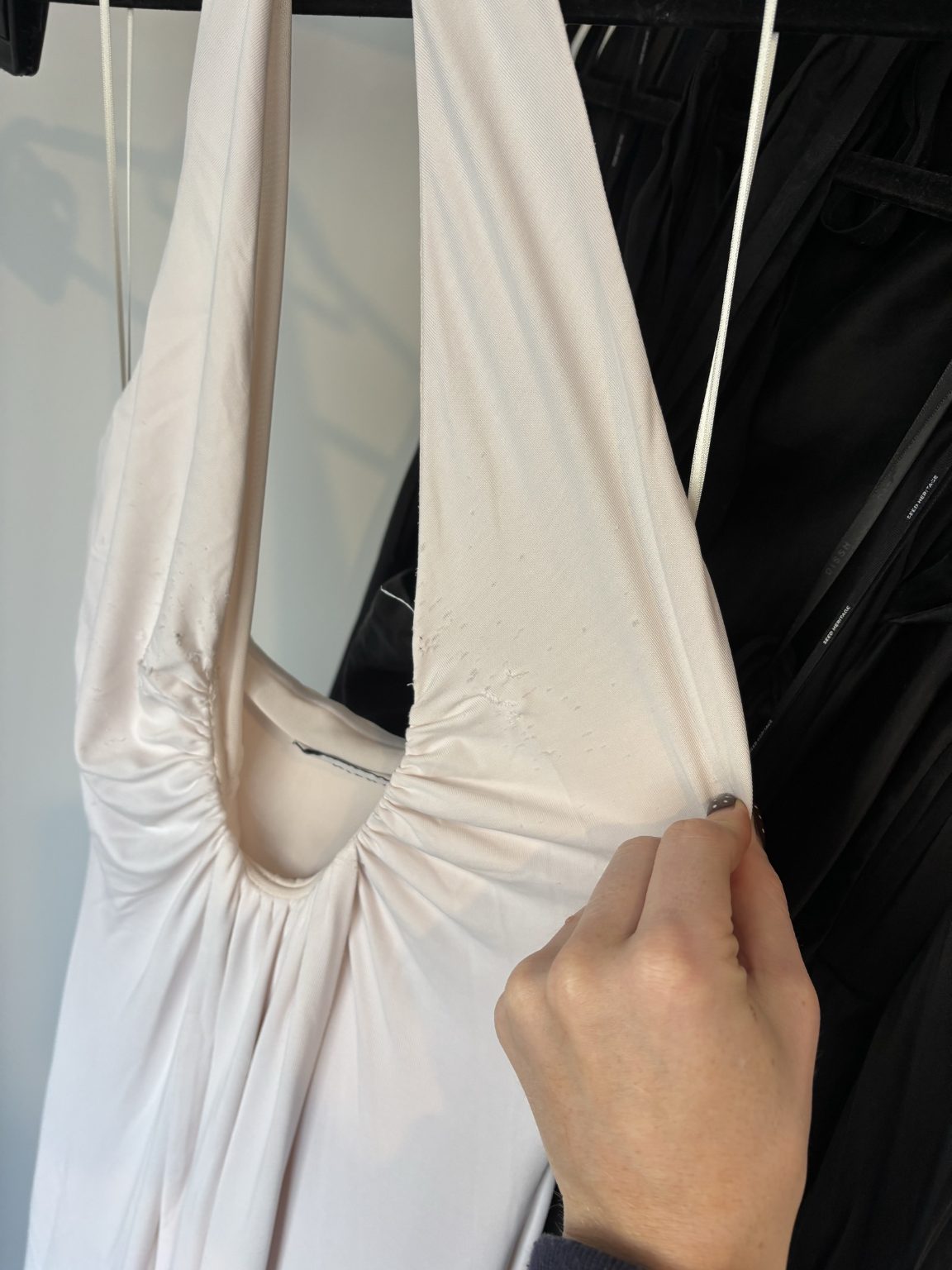 Misha Jennifer Cupro Maxi Gown - FOR SALE, Blush colour