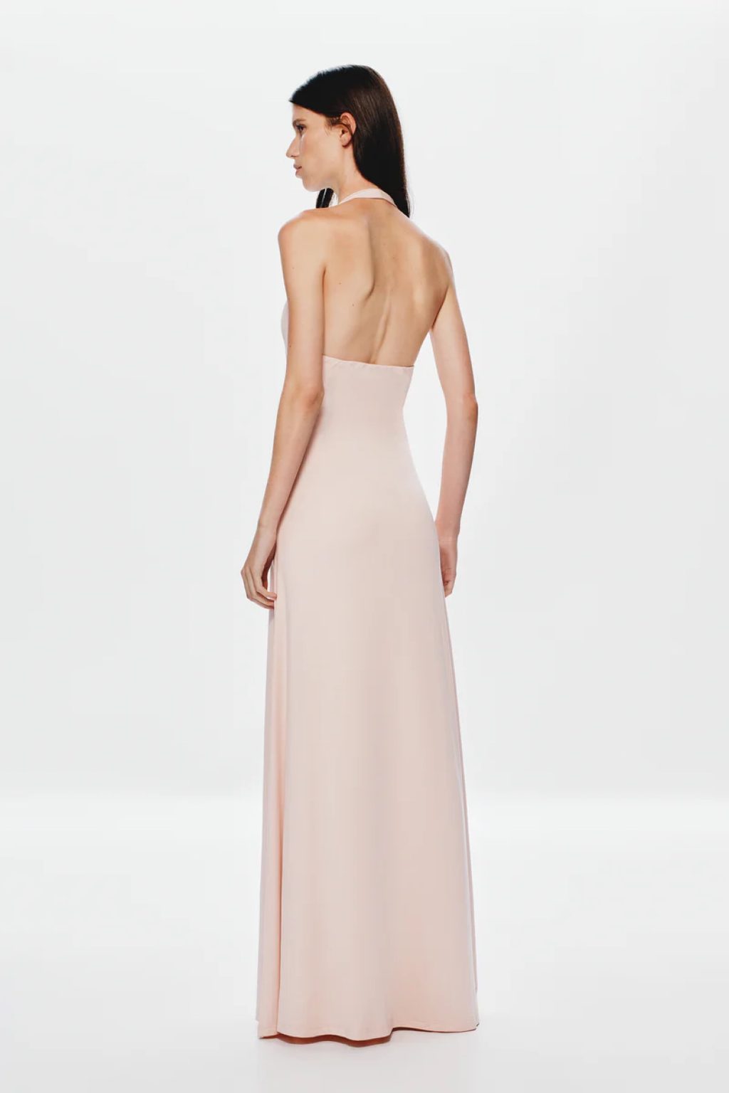 Misha Jennifer Cupro Maxi Gown - FOR SALE, Blush colour