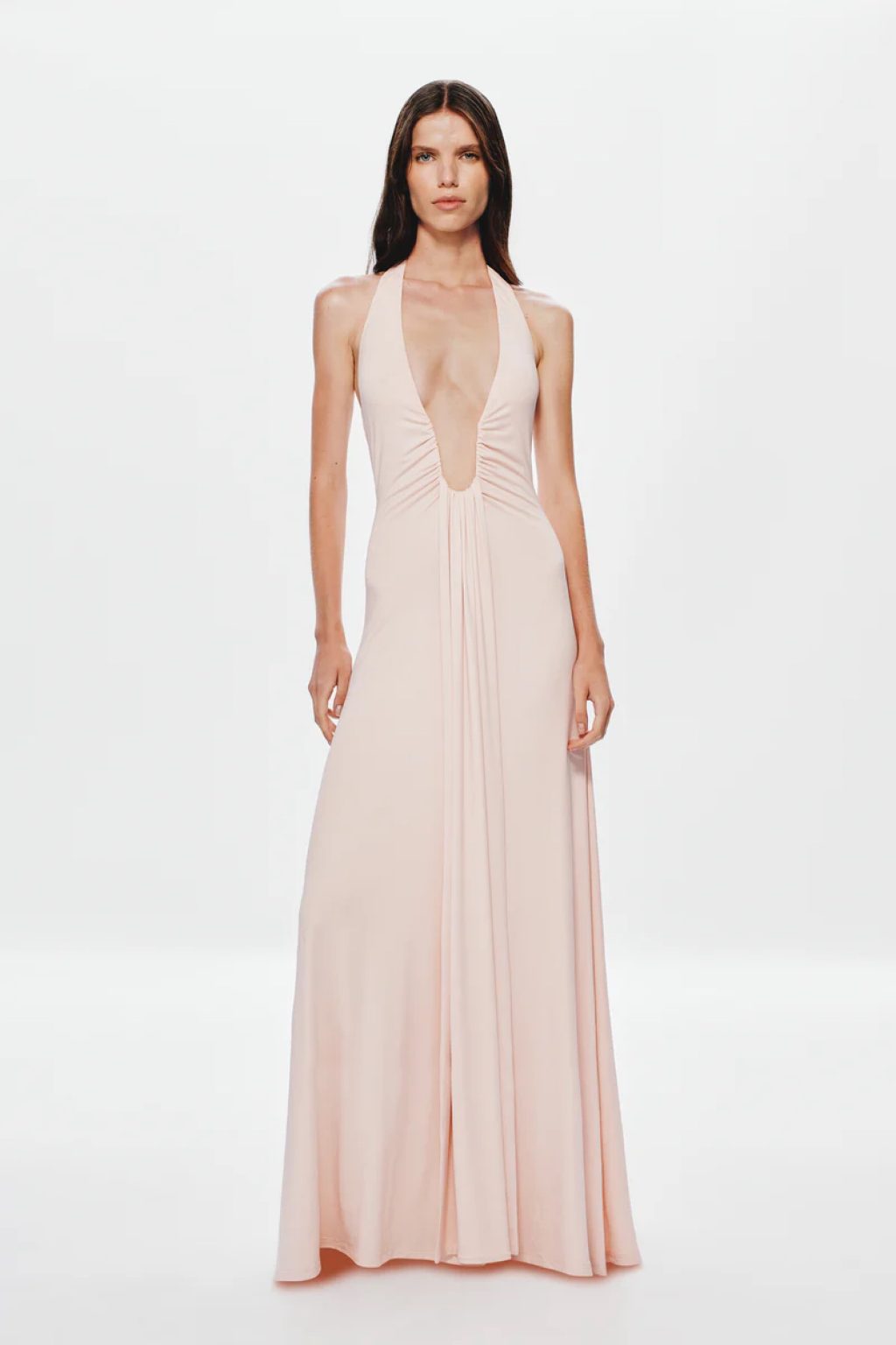 Misha Jennifer Cupro Maxi Gown - FOR SALE, Blush colour