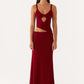 Peppermayo Jocelyn Maxi in Maroon