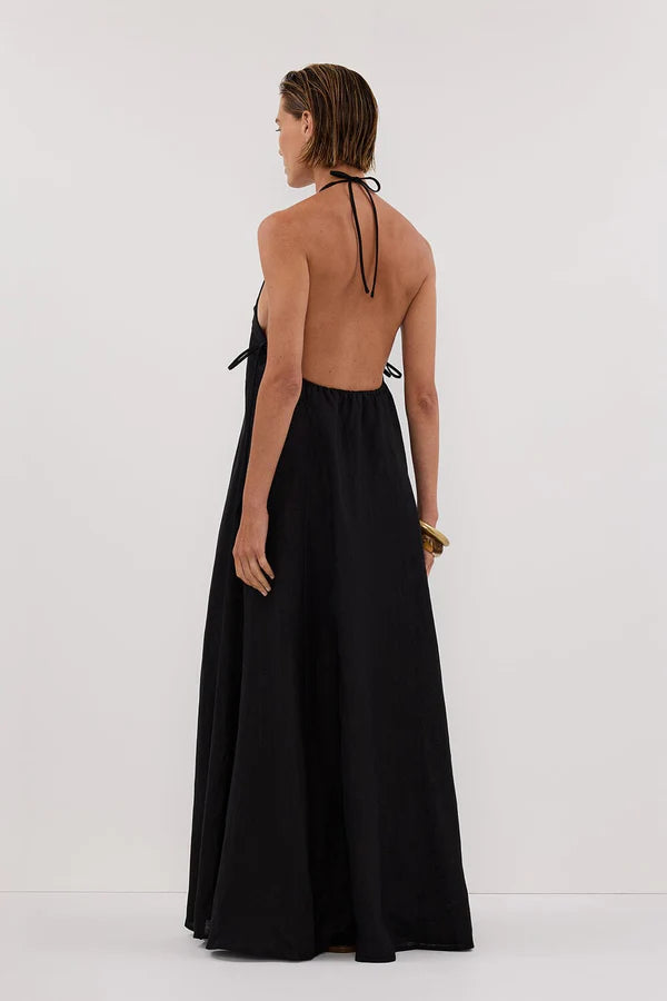 Dissh Abby Halter Linen Maxi