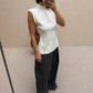 Misha Open Back Knit Top - Ivory