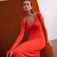 Sir Valejo Halter Dress - Tangerine