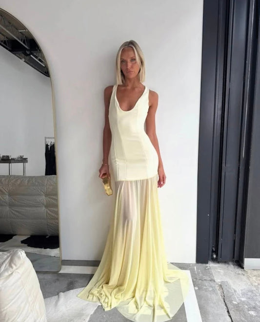 Effie Kats Odessa Gown - Lemon