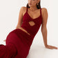 Peppermayo Jocelyn Maxi in Maroon