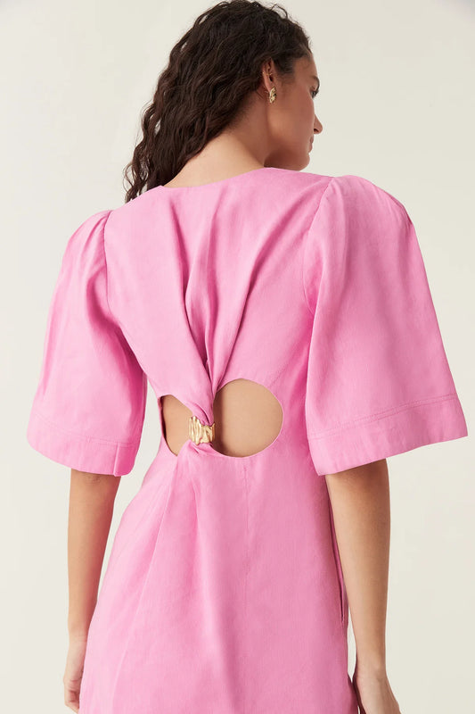 Aje Hunter Twisted Midi - Fuschia