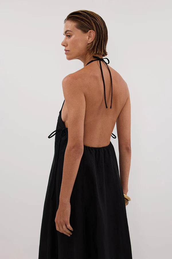 Dissh Abby Halter Linen Maxi