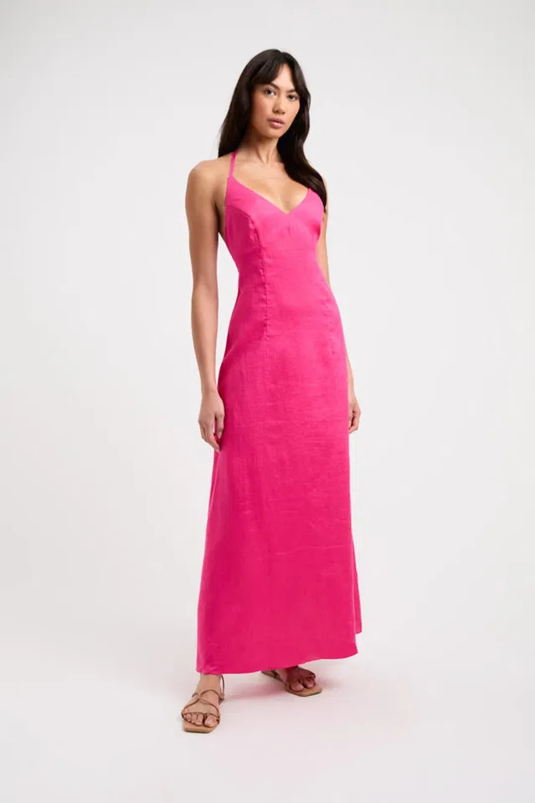 Kookai Tahiti Halter Tie Dress