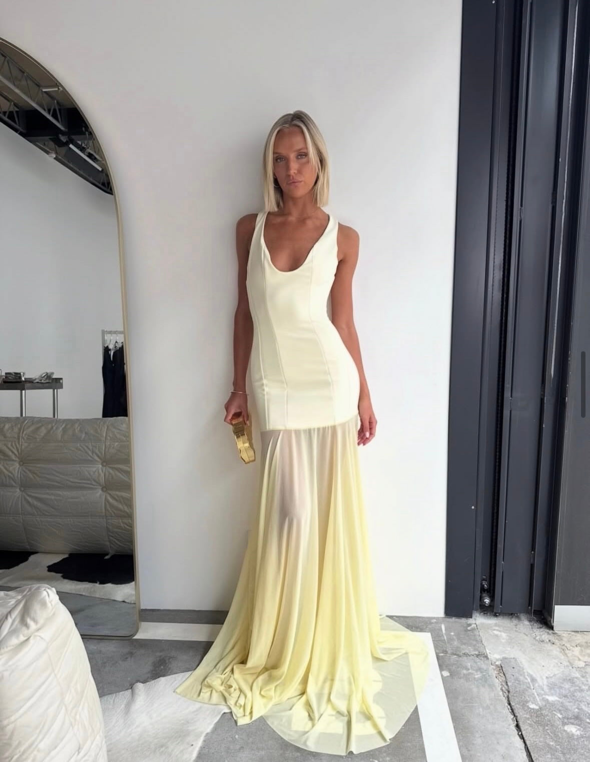 Effie Kats Odessa Gown - Lemon