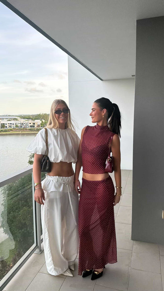 Zara White Poplin Set