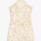 Embroided Halter Dress - Ivory