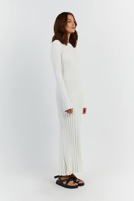 Dissh Ada off white midi dress OH Rents Dissh Ada off white midi dress OH Rents