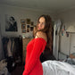 Sir Valejo Halter Dress - Tangerine