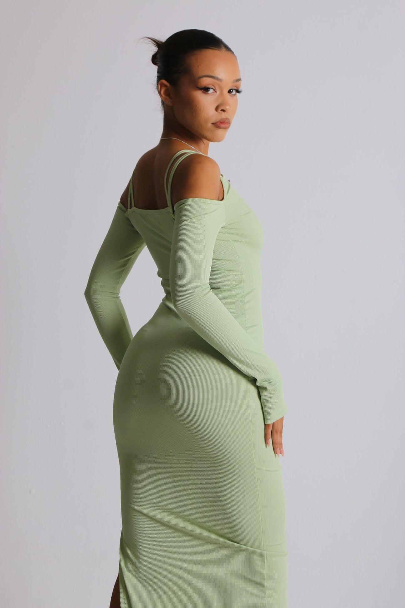 Blanche Allure lime maxi dress - FOR SALE