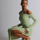 Blanche Allure lime maxi dress - FOR SALE